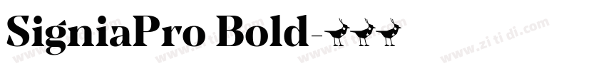 SigniaPro Bold字体转换
